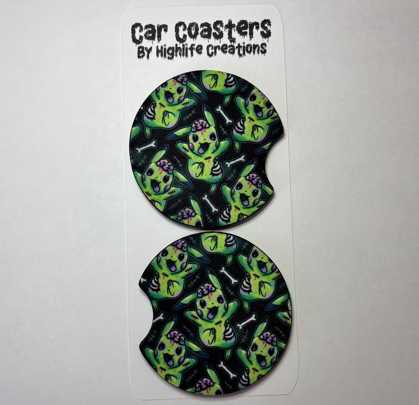 Zombichu Car Coasters
