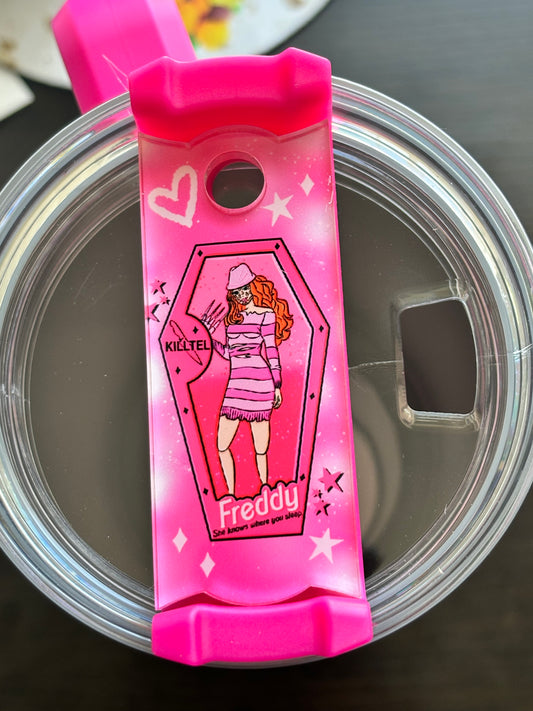 Pink Horror Dolls Lid Topper