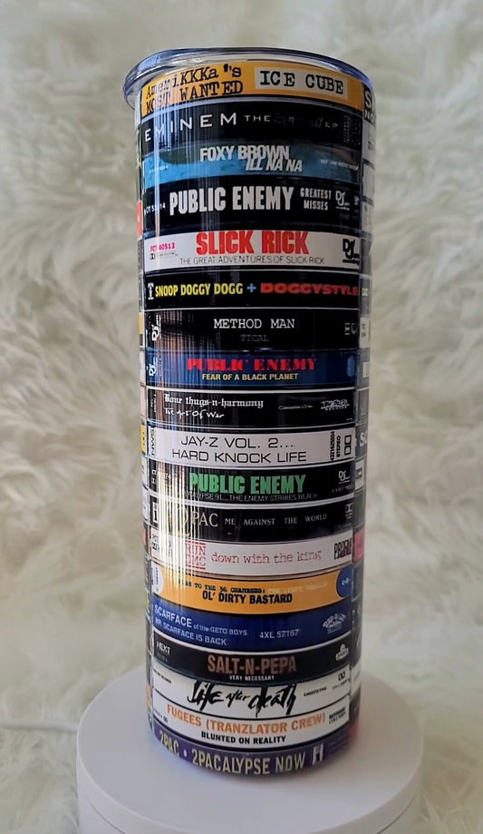 20oz 90s Hip Hop Cassette Tapes Tumbler
