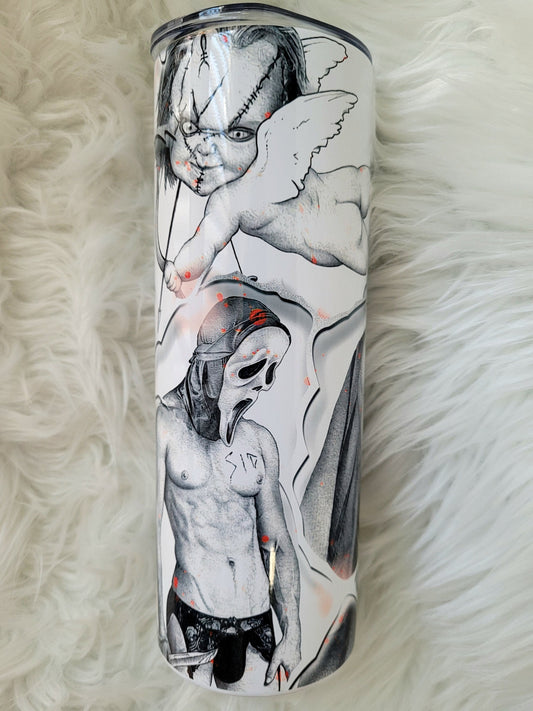 20oz Horror Boys Naughty Boys Tumbler Travel Mug