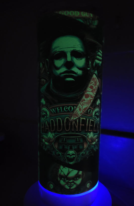 Bluetooth Speaker Glow in the Dark Horror Characters Tumbler Travel Mug