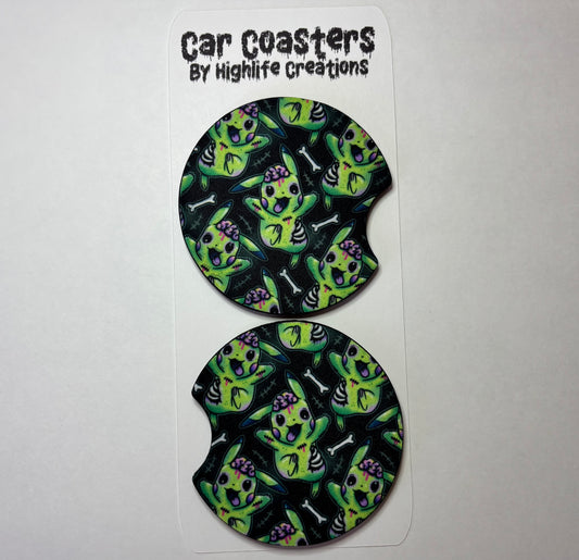 Zombichu Car Coasters