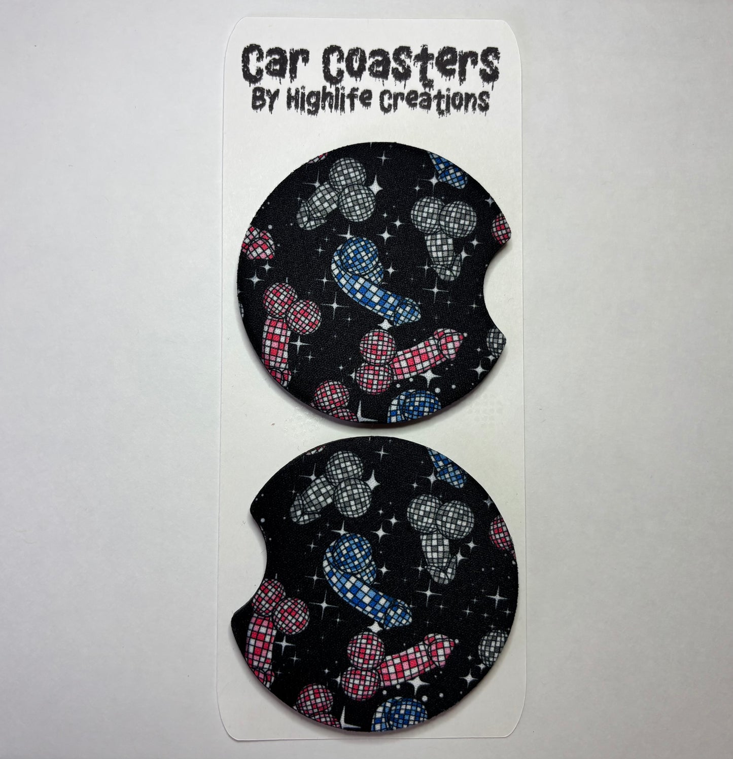 Disco Stick Car Coasters