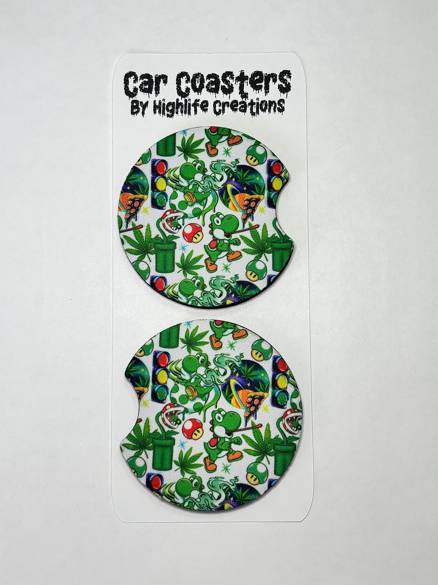 Stoner Gamer Yosh Car Coasters
