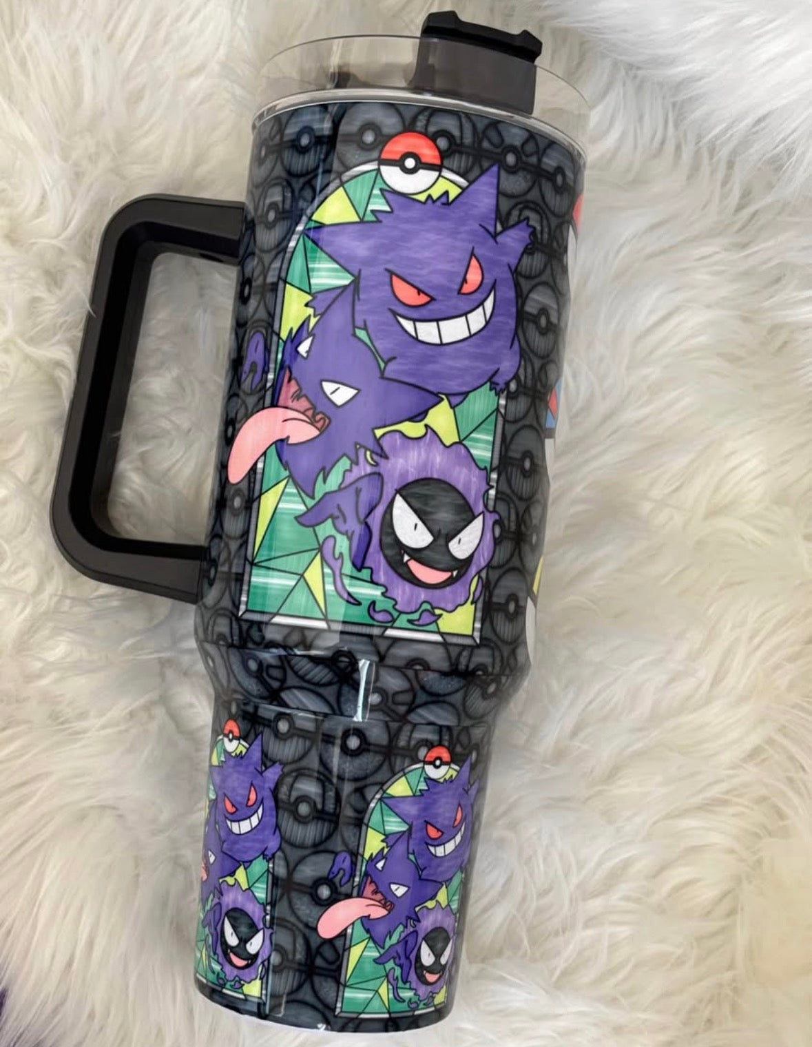40oz Geng Poke Stained Glass Tumbler