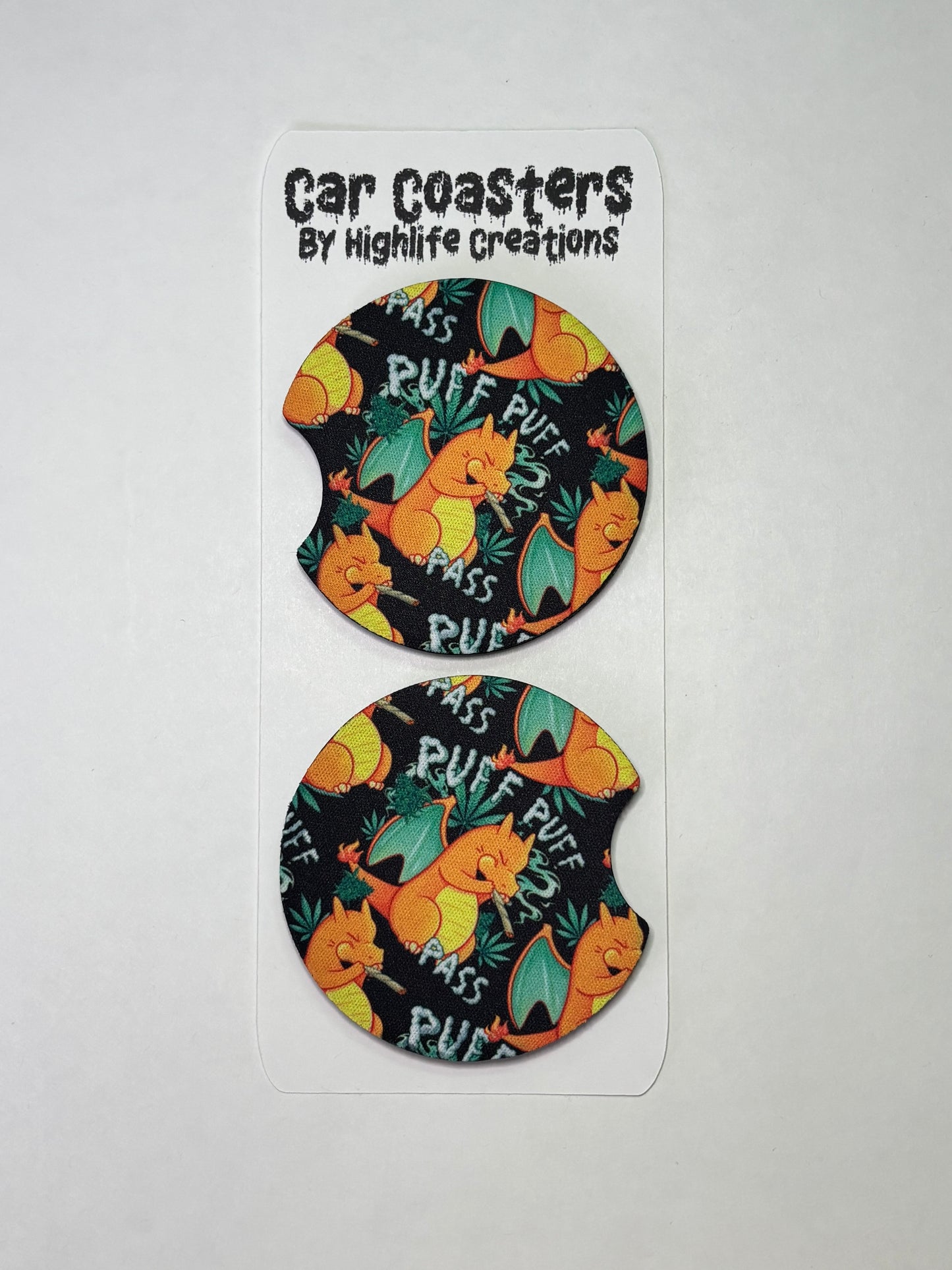 Stoner Charizard Car Coasters
