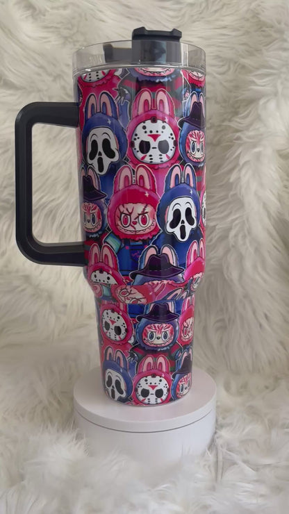 40oz Horror Labubu Tumbler