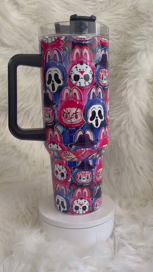 40oz Horror Labubu Tumbler