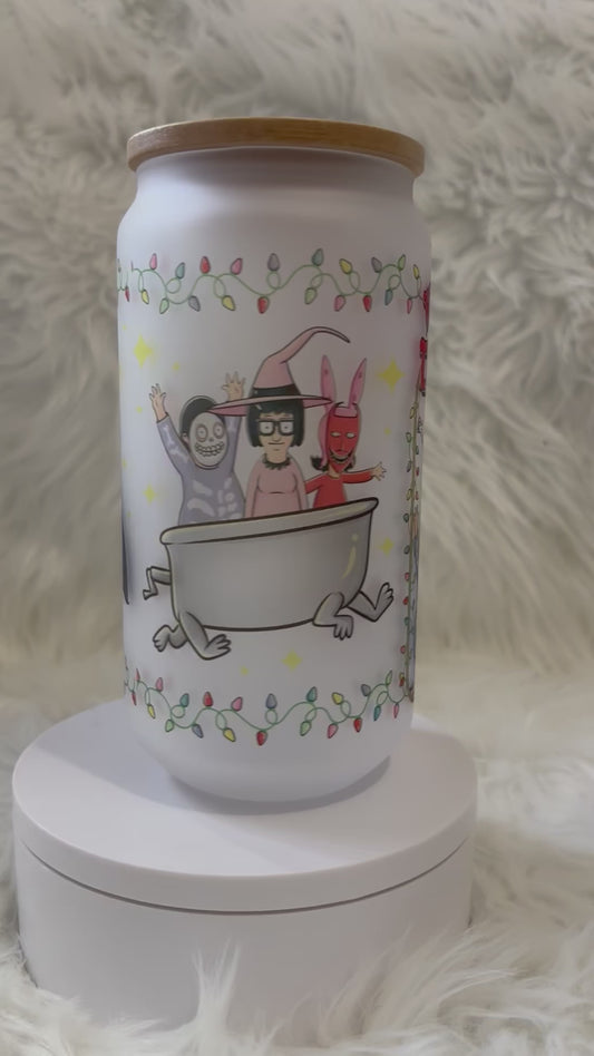 18oz BobsBurgers Nightmarinara Frosted Glass Tumbler
