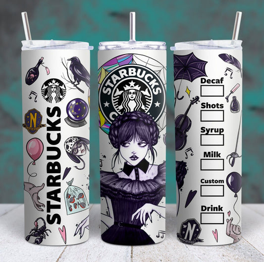 20oz Wednesday Tumbler Travel Mug