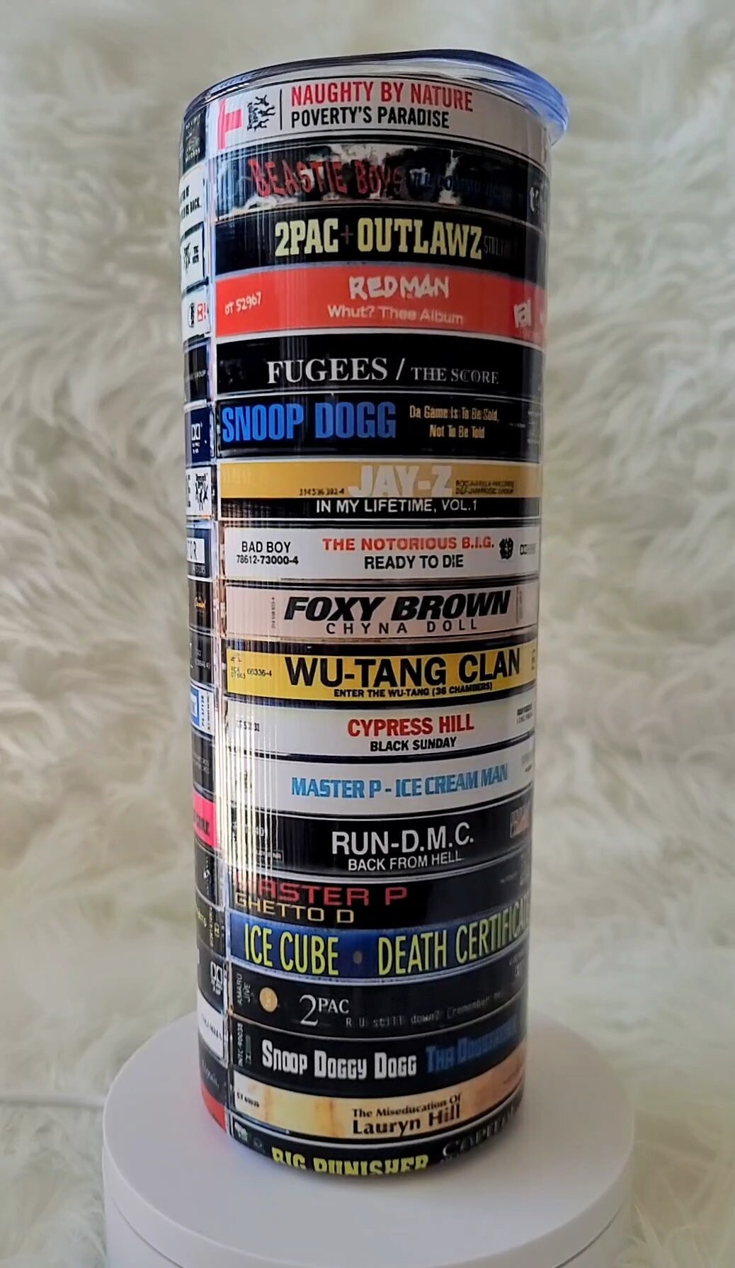 20oz 90s Hip Hop Cassette Tapes Tumbler