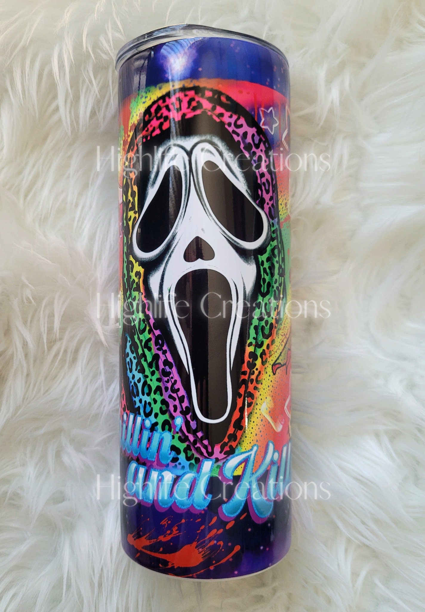 20oz LF Inspired Horror Chillin' and Killin' Tumbler Travel Mug