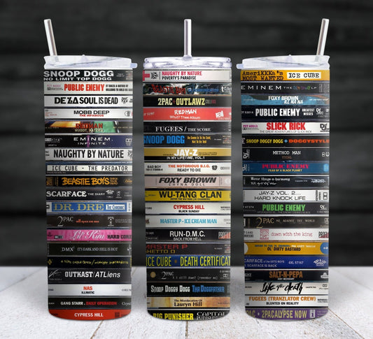 20oz 90s Hip Hop Cassette Tapes Tumbler