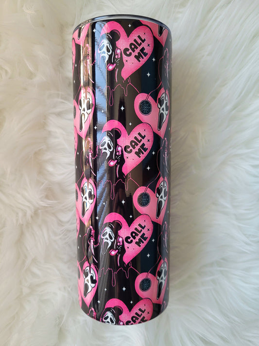 20oz Pink Call Me Tumbler Travel Mug