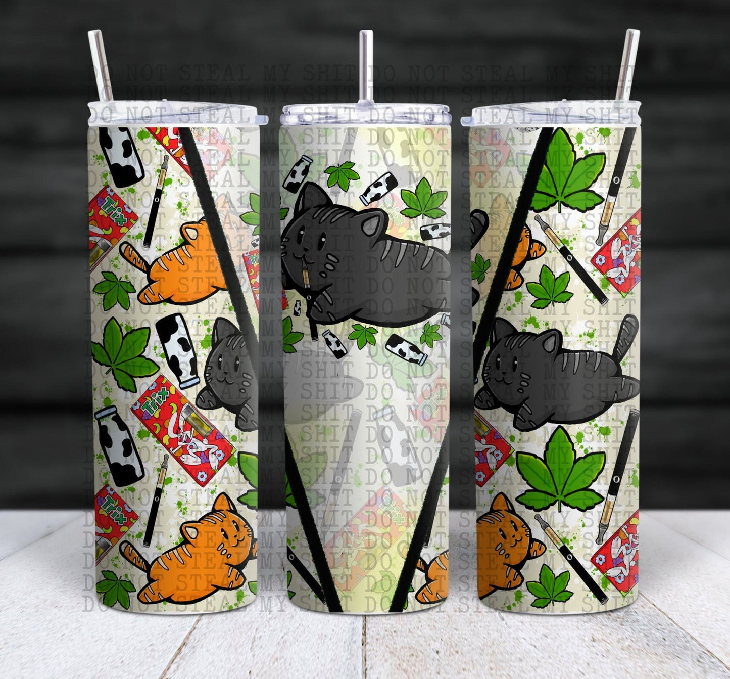 20oz 420 Kitty Tumbler Travel Mug