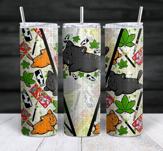20oz 420 Kitty Tumbler Travel Mug