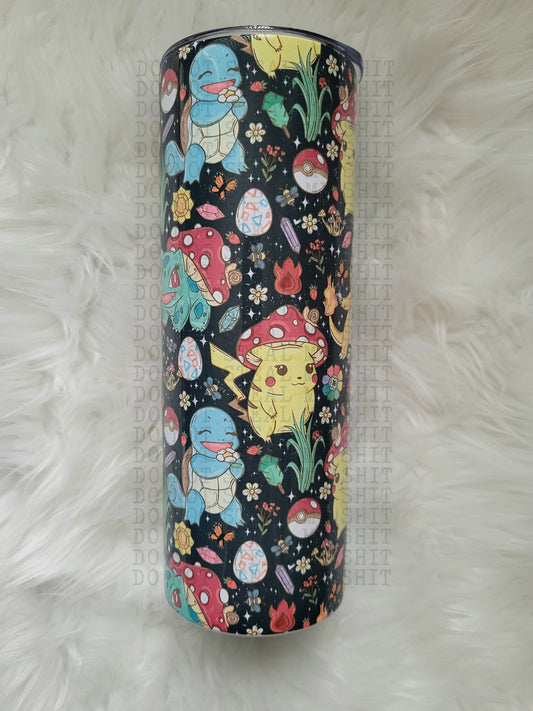 20oz Cottage Core Poke Tumbler Travel Mug