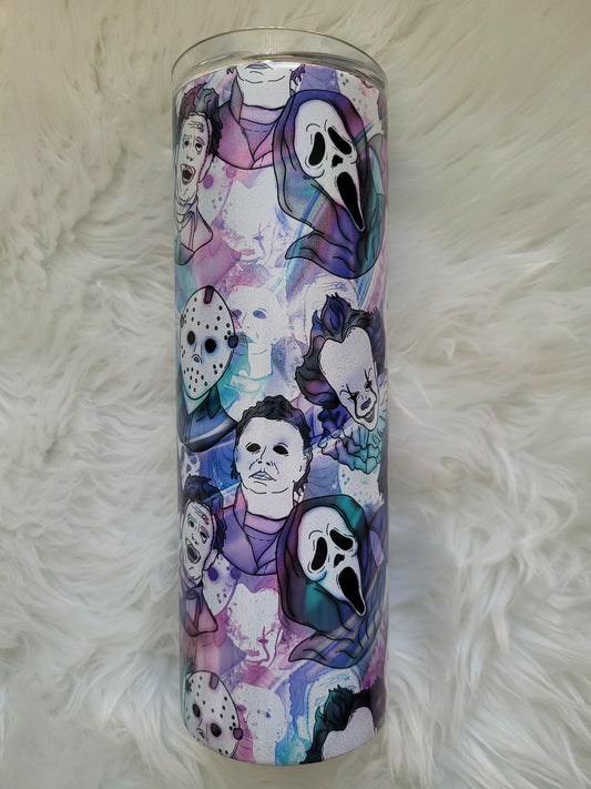 20oz HOLOGRAPHIC Horror Tumbler Travel Mug
